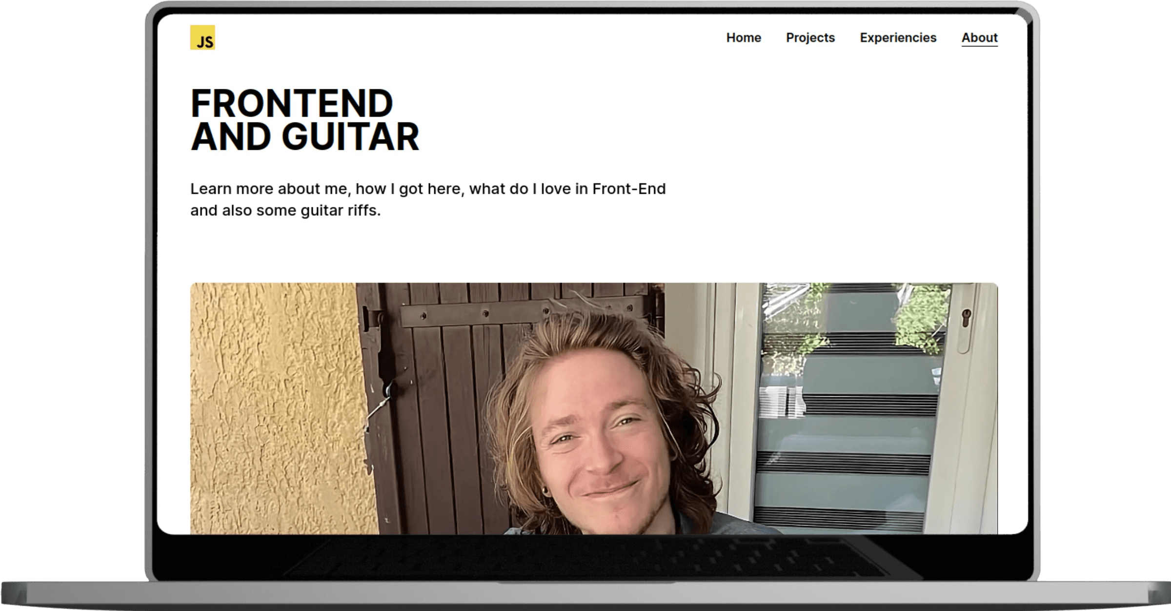 Screenshot from my current porfolio project